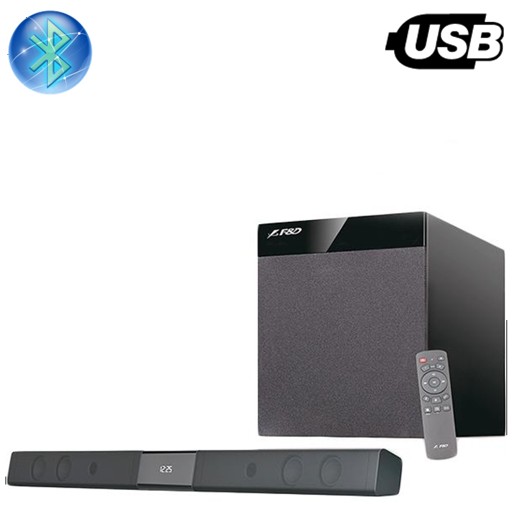 Bluetooth Аудио система FENDA T-360X,TV Soundbar, 80 W, черен